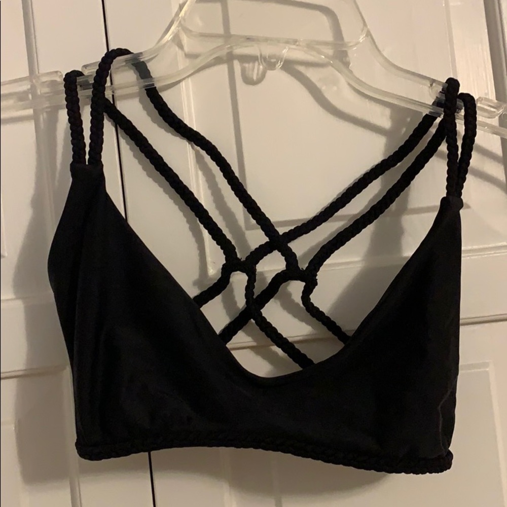 Frankies Braided Black Bikini Top